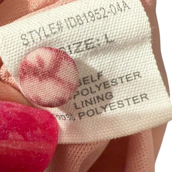 Altar'd State Maya Snakeskin Pink Mauve and Gold long bell sleeve dress Large - Picture 9 of 10